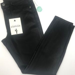 Stitch Fix Coated Black Skinny Jean with Spandex